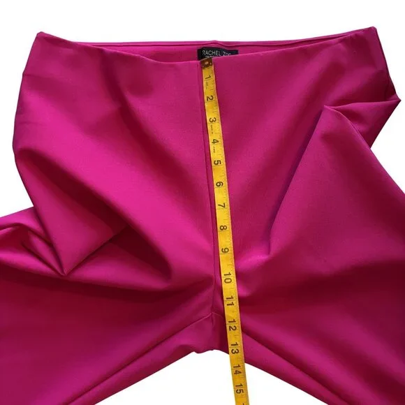 Rachel Zoe Fuchsia Straight-Leg Pull - On Pants Size 12 Stylish & Chic - Picture 5 of 9